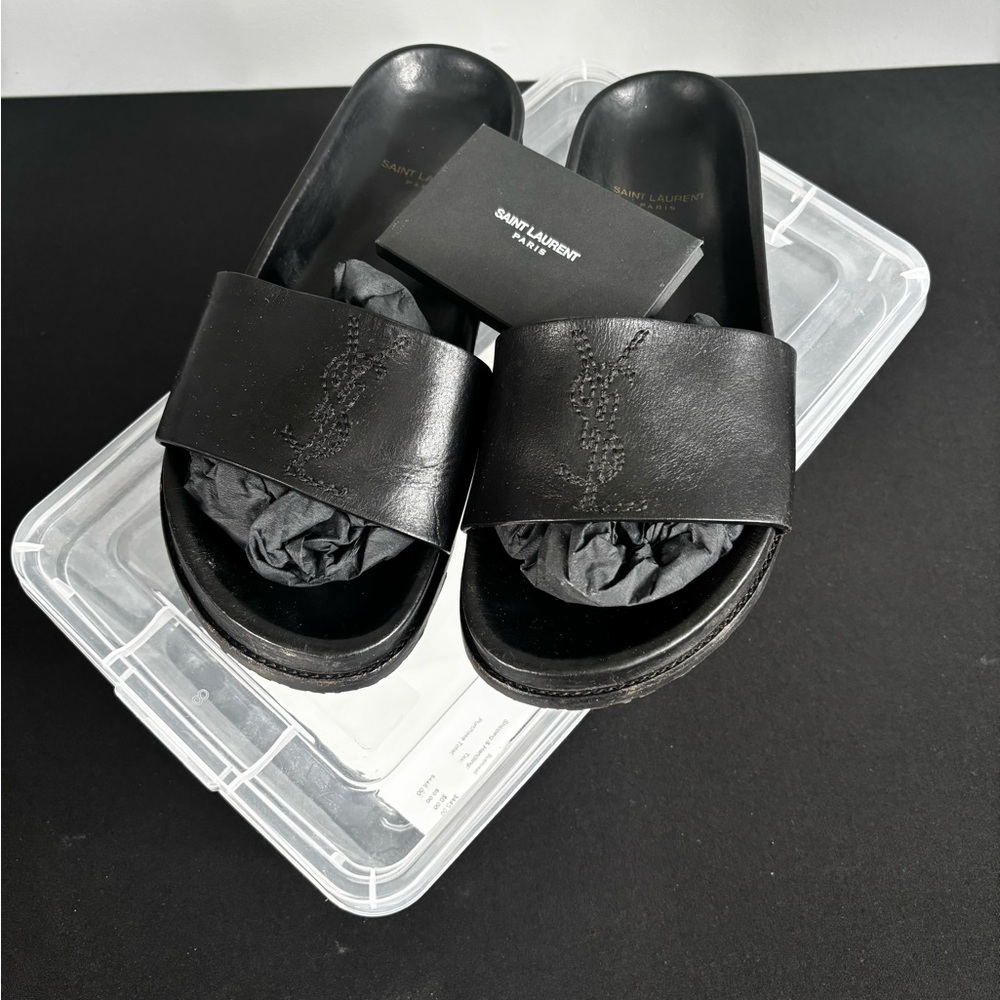 Yves Saint Laurent Black Sandals